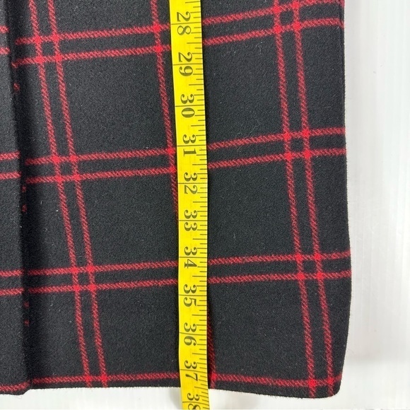 Maje Coat Sz 36 Plaid Wool Blend - Picture 9 of 16
